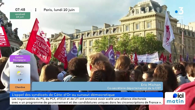 Eric Michon, co-secrétaire départemental de la CGT en Côte-d'Or