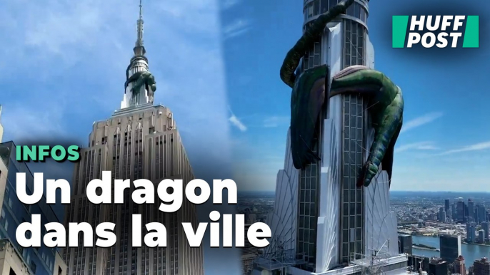 Un dragon s'est posé sur l'Empire State Building pour promouvoir la saison 2 de "House of the Dragon"
