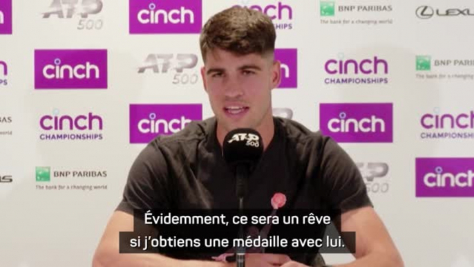 Paris 2024 - Alcaraz : "Un rêve si j'obtiens une médaille avec Nadal"