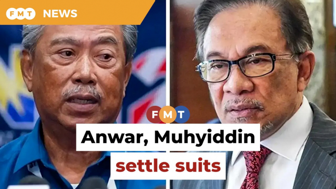 Anwar, Muhyiddin settle defamation suits