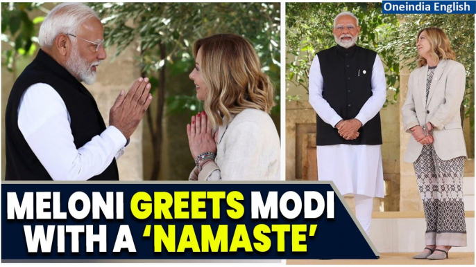 Video: Italy PM Giorgia Meloni Welcomes PM Modi At G7 Summit, Greets Him Warmly With A ‘Namaste’