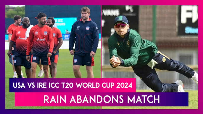 USA vs IRE ICC T20 World Cup 2024: USA Qualify For Super 8 After Washout, Pakistan Out