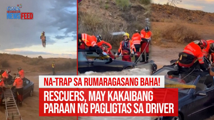 Rescuers, may kakaibang paraan ng pagligtas sa driver | GMA Integrated Newsfeed