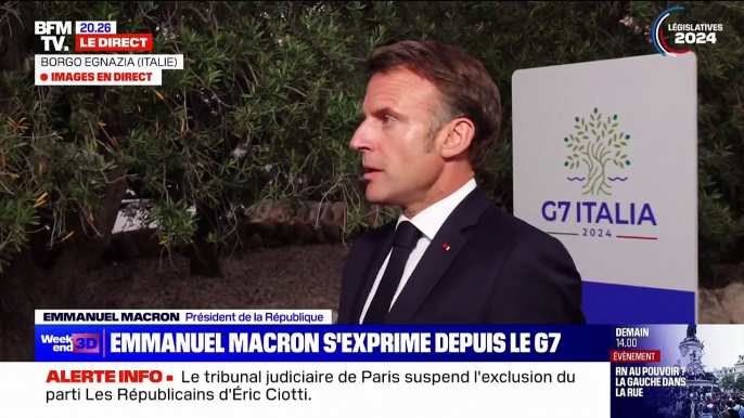 Emmanuel Macron prend (encore) la parole à propos des législatives et dénonce les incohérences dans les projets des deux blocs de droite et de gauche :  "On est chez les fous !"