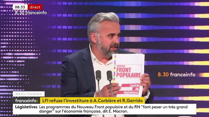 Crise au Front Populaire et chez les Insoumis : Alexis Corbière : "Ce que fait Jean-Luc Mélenchon est irresponsable. "