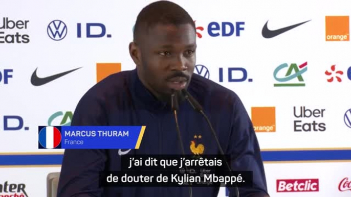Bleus - Thuram : "Depuis la finale du Mondial 2022, j'ai dit que j'arrêtais de douter de Mbappé"