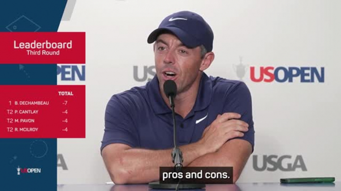 McIlroy 'excited' heading into tight U.S. Open final day