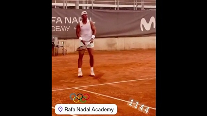 Tennis - Paris 2024 - Rafael Nadal en pleine prépa à la Rafa Nadal Academy pour Paris 2024