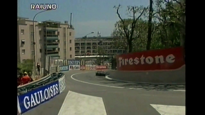 GP Monaco 1999 F1 (RAI - ITA) - Fumo proveniente dalla Mclaren di David Coulthard