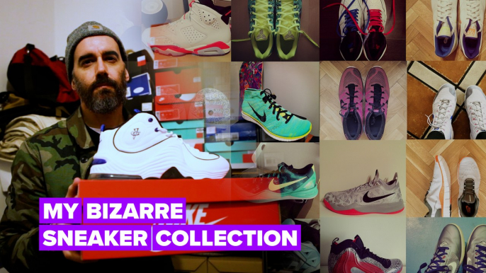 My Bizarre Collection: The owner of 300 pairs of sneakers