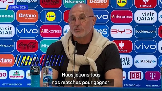 Luis de la Fuente : "Nous jouons tous nos matches pour gagner"