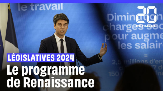 Législatives 2024 : Le programme présidentiel de Renaissance présenté par Gabriel Attal