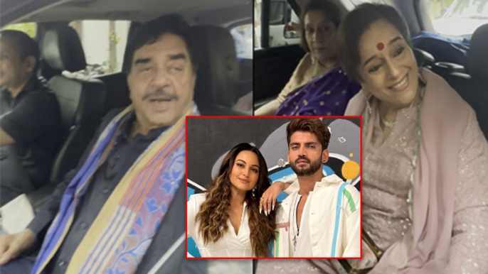 Sonakshi Sinha Zaheer Iqbal Wedding: Shatrughan Poonam Sinha Marriage Reception Look Video...