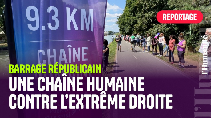 En Seine-Saint-Denis, une chaîne humaine pour défendre les valeurs de « la France »