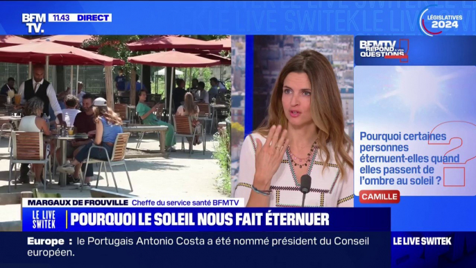 Pourquoi certaines personnes éternuent quand elles passent de l'ombre au soleil? BFMTV répond à vos questions