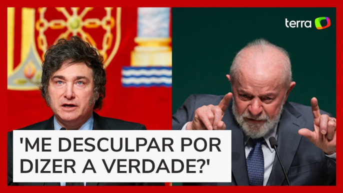 Javier Milei nega perdão a Lula e diz: ‘Qual é o problema de lhe chamar de corrupto?’