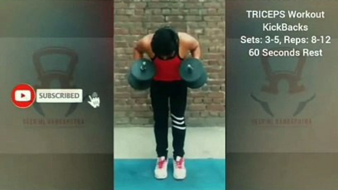 3 Best TRICEP Exercises with Dumbbells at Home & Gym  #heermlgangaputra #naturalbodybuilding #workout #fitness #muscle #training #tips #viral