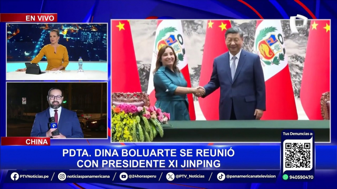 Firmaron diversos acuerdos: Presidenta Dina Boluarte se reunió con su homologo chino Xi Jinping