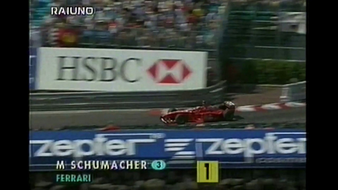 GP Monaco 1999 F1 (RAI . ITA) - Incidente di Rubens Barrichello