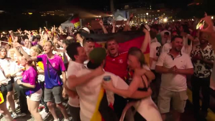 Germany fans ecstatic after convincing win over Denmark