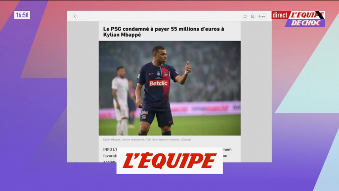 Le PSG condamné à payer 55 millions d'euros à Kylian Mbappé - Foot - L1