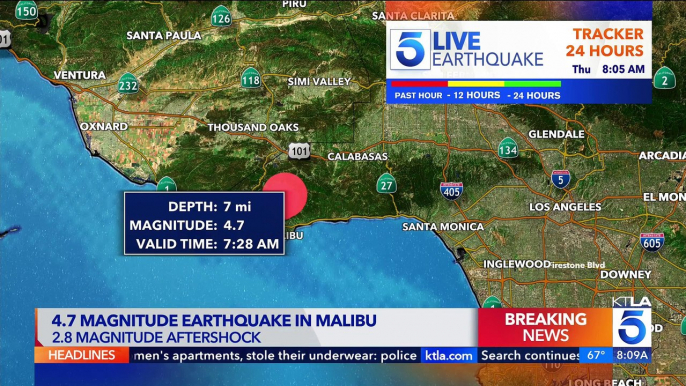 earthquake los angeles  // Magnitude 4.7 earthquake jolts Los Angeles area - Extended KTLA 5 News coverage