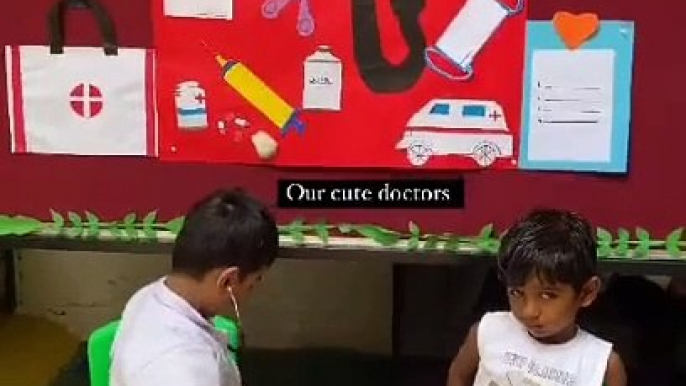 Our Cute Doctor Activity at Balvatika Rajendra Nagar MP