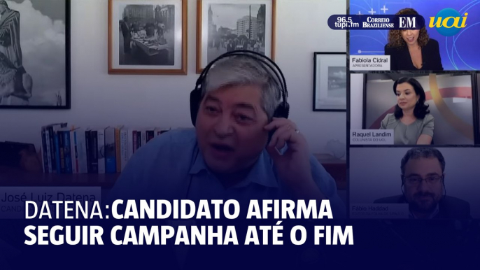 Datena: "Vou até o fim", sobre eleições de São Paulo