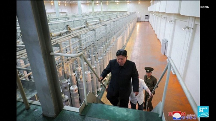 North Korea shows first photos of banned uranium enrichment site