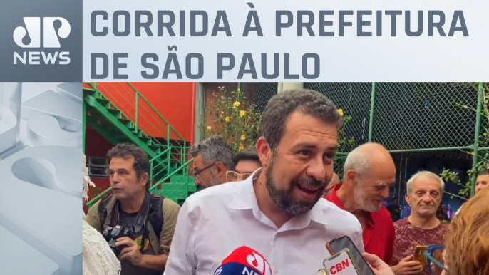 Guilherme Boulos se diz satisfeito com resultados de pesquisas de intenção de votos