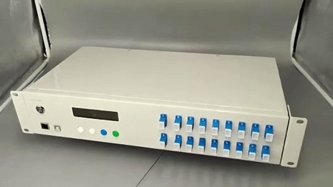 1X16 Rack Mount optical switch  #MEMSOpticalSwitch #optica #xhphotoelectric #fiber#oxc #optics #photonics #communications #data #telecommunications #opticalswitch