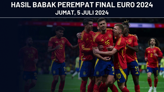 Hasil Euro 2024 Tadi Malam ~ SPANYOL VS JERMAN ~ UEFA EURO 2024 ~ Update Bagan Perempat Final