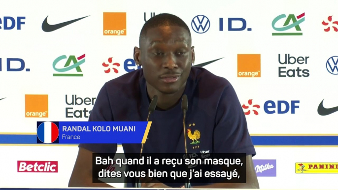 Kolo Muani : “J’ai essayé le masque de Kylian, on ne voit rien”