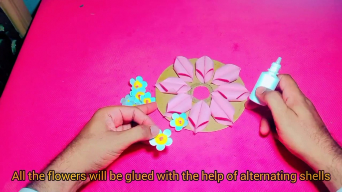 Diy craft for home decoration flower #beautiful flower#making flower ideas#cardboard flower home decoration#Abdullah craft