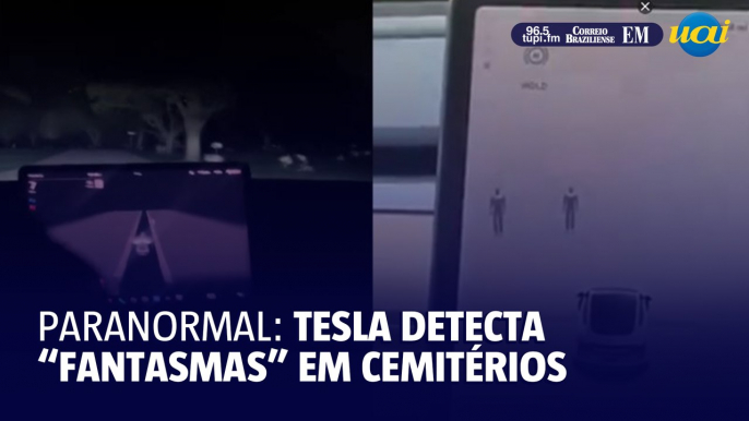 Motoristas se assustam quando carro sinaliza "fantasmas" em cemitério