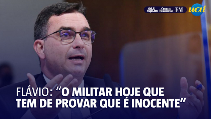 Flávio Bolsonaro fala sobre prisão de militares