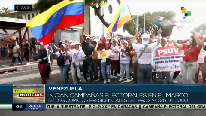 En Venezuela inician campañas electorales para comicios presidenciales del 28 de julio