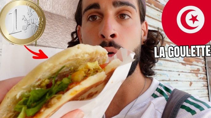 JE MANGE MON PREMIER CHAPATI TUNISIEN A LA GOULETTE !! ð¹ð³ (TUNISIE, TUNIS) 1â¬ ð±