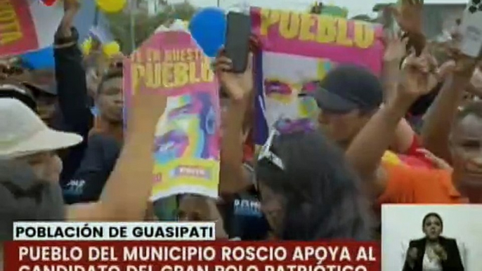 Bolívar | Habitantes del mcpio. Roscio marcharon en respaldo al candidato Nicolás Maduro