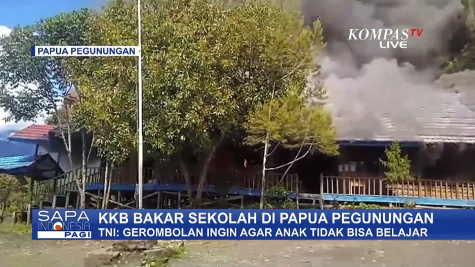 KKB Pimpinan Ananias Ati Mimin Bakar Sekolah di Papua Pegunungan!