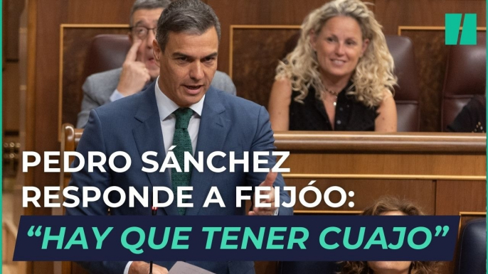 Pedro Sánchez, a Feijóo: "Hay que tener cuajo para dar lecciones de control de medios de comunicación"