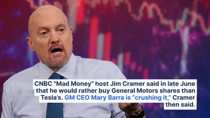 Elon Musk Laughs At Jim Cramer Saying He'd Rather Buy GM Over Tesla, With EV Giant's Stock Rallying 44% Since: 'Amazing'