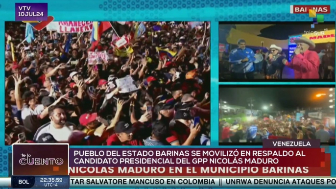 Pueblo de Barinas apoya al presidente Nicolás Maduro y rechaza el neoliberalismo en América Latina