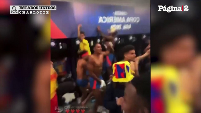 La selección de Colombia festejó en el vestuario el pase a la final de la Copa América con Feid y Ryan Castro