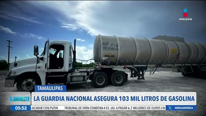 Aseguran 103 mil litros de gasolina que eran transportados en tractocamiones en Tamaulipas