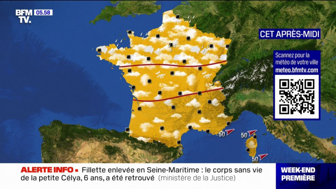 Quelques précipitations dans le Nord mais des éclaircies sur le reste du pays, avec des températures comprises entre 17°C et 32°C ... La météo de ce samedi 13 juillet