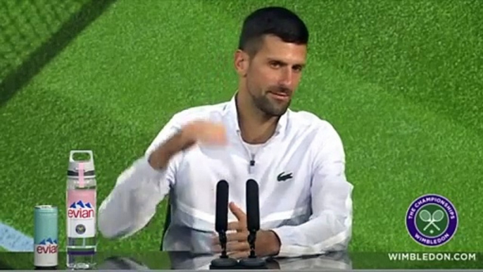 Tennis - Wimbledon 2024 - Novak Djokovic : “When I was 7, I built a Wimbledon trophy with what I had”