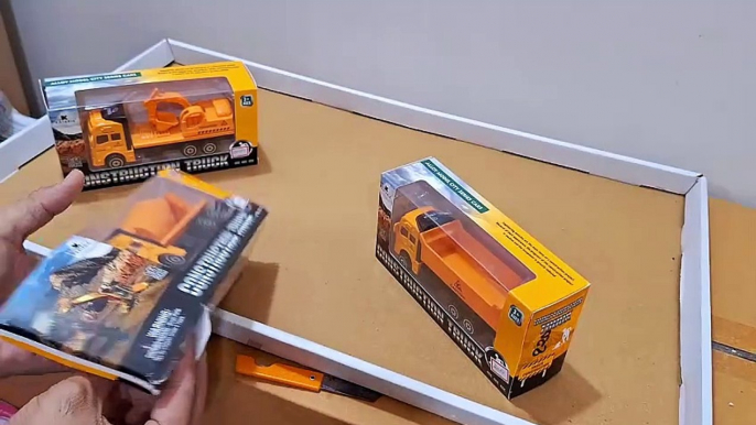 Unboxing and Review of Metal Construction Vehicles TRUCK Toys Kit Sets for Kids