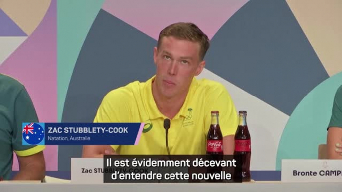 Paris 2024 - Stubblety-Cook : “Je crois absolument à un sport propre et j'espère que ces Jeux seront propres”