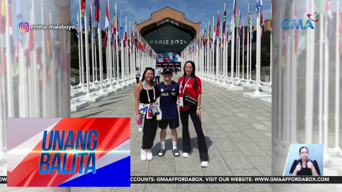 PHL gymnasts Carlos Yulo, Aleah Finnegan, Levi Ruivivar, at Emma Malabuyo, nasa Olympic Village na | Unang Balita